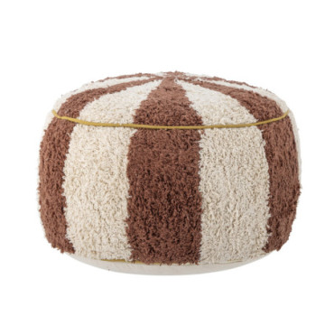 Pouf Charoline Marron Coton