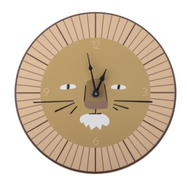 Horloge Murale Harrison Marron Mdf