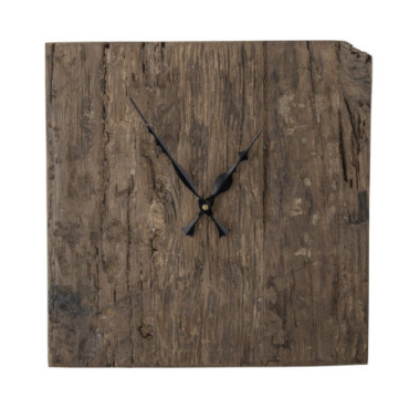 Horloge Murale Sarai Marron Bois Récupéré