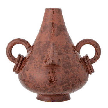 Vase Tarun Deco Marron Grès