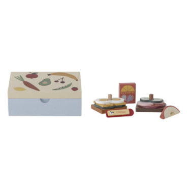 Set de jouets Thyra Boîte à Lunch Bleu Fsc100% Mdf x12