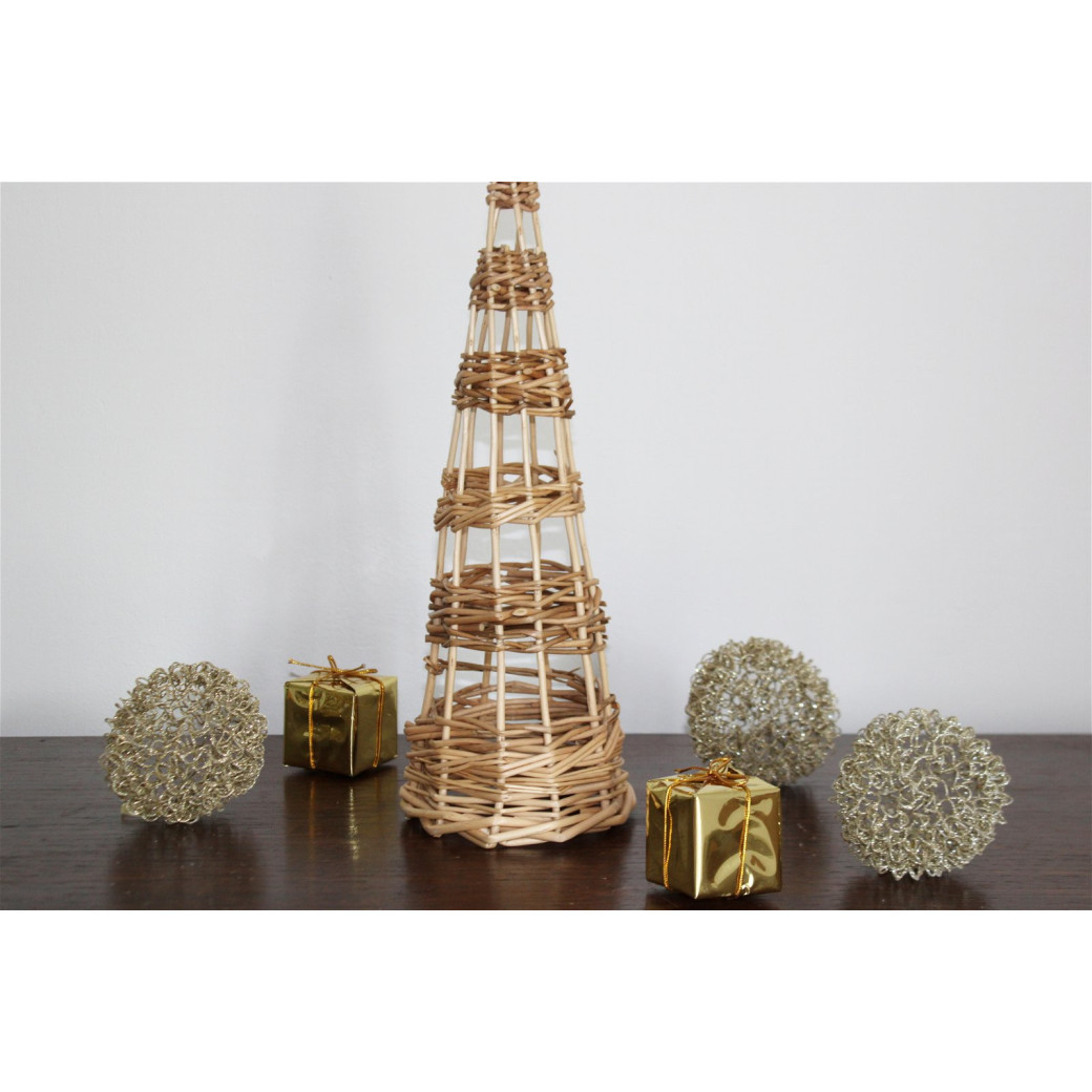 Arbre de Noël en rotin S-XMN2692 Plante-ta-deco.com