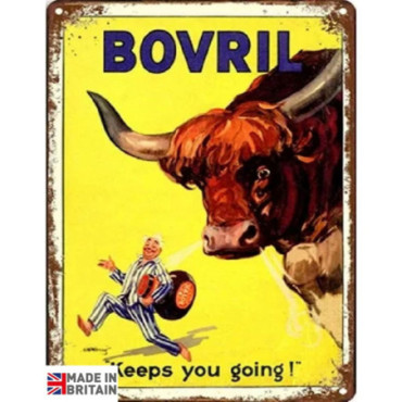 Plaque Métal 60 x 49.5cm Bovril Keeps you going