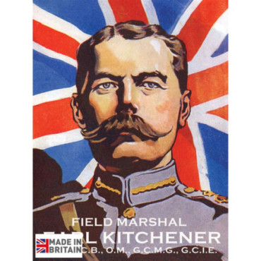 Plaque Métal 60 x 49.5cm Vintage Retro Earl Kitchener