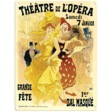 Plaque Métal 45 x 37.5cm Vintage Retro Theatre De L'opera