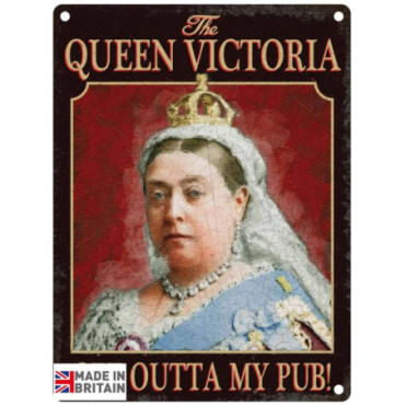 Plaque Métal 45 x 37.5cm Pub Signs Queen Victoria