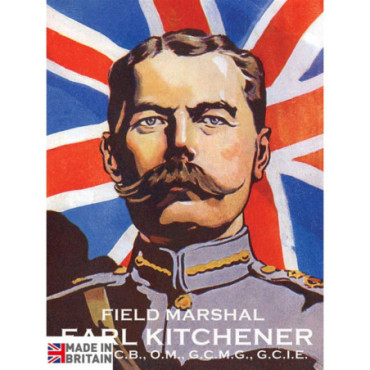 Plaque Métal 45 x 37.5cm Vintage Retro Earl Kitchener