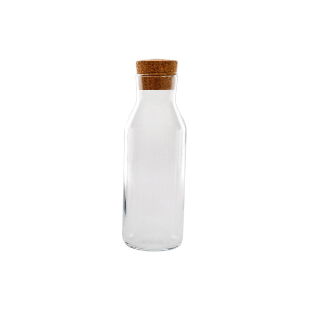 A/A 30 mini bouteilles en verre avec bouchon en liège - Dimensions : 19 x  26 mm