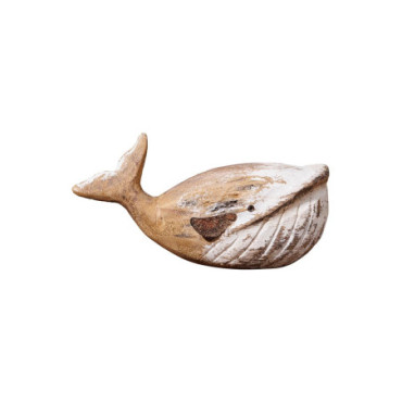 Baleine en bois naturel