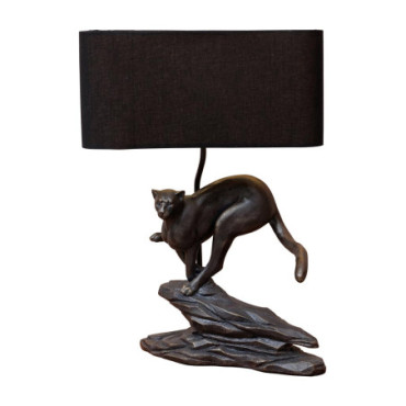 Lampe à poser léopard