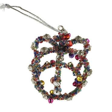 Pendentif couronne 3D multicolore Ornements & Clips