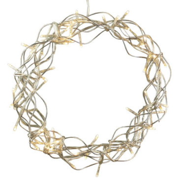 Couronne de fil LED avec 100 lumières Décoration LED