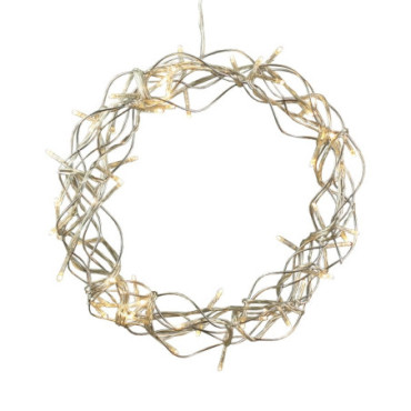 Couronne de fil LED avec 60 lumières Décoration LED