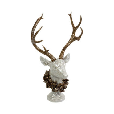 Buste de cerf avec couronne de laurier Just Arrived