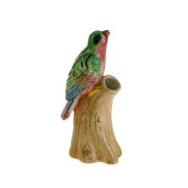 Vase avec oiseau multicolore Baroque Pâques