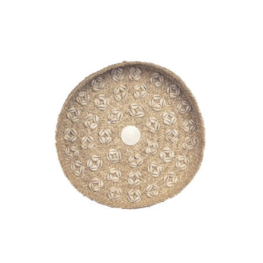 Assiette Caribe Shell - Naturel Blanc - M