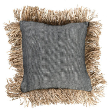 Housse De Coussin Cotton Bonita - Noir Naturel - 40x40