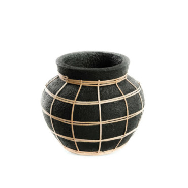 Vase Belly - Noir Naturel - S