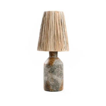 Lampe de Table Ithaka - Gris Antique Naturel