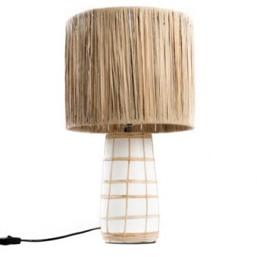 Lampe de Table Skiathos - Blanc Naturel