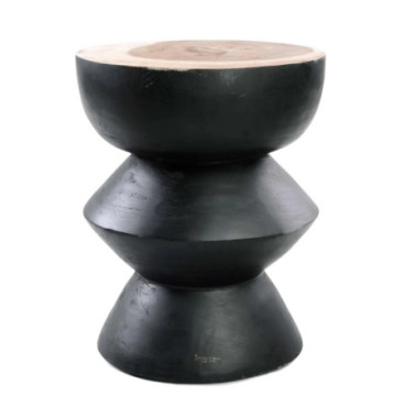 Tabouret Kulun - Noir Naturel