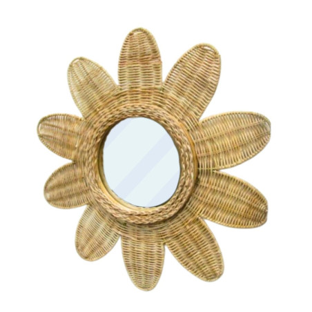 Miroir Fleur De Rotin