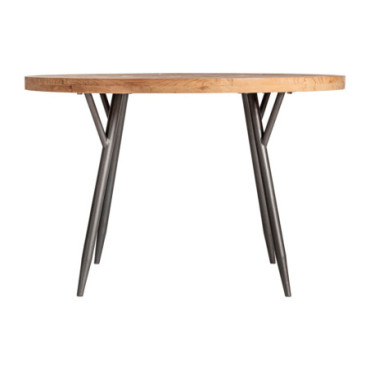 Table Salon Longford Gris,Naturel 120cm