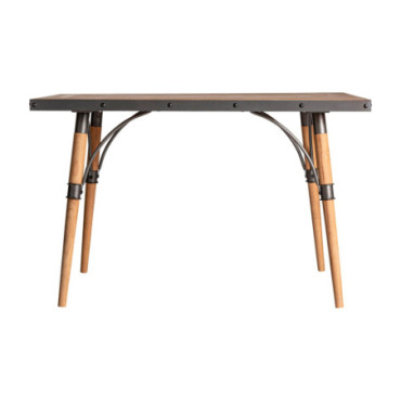 Table Salon Longford Noir,Naturel 120cm