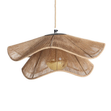 Suspension Lampe Khed Naturel 50x25cm