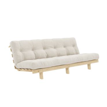 Canapé-lit Lean Raw Matelas Mixte 5 Couches Ivoire