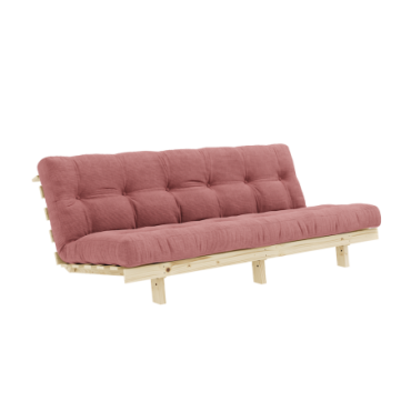 Canapé-lit Lean Raw Matelas Mixte 5 Couches Sorbet Rose