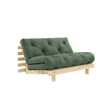 Canapé-lit Roots Raw 140 X 200 Matelas Vert Olive