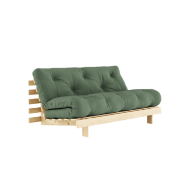 Canapé-lit Roots Raw 160 X 200 Matelas Vert Olive