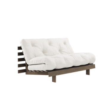 Canapé-lit Roots Carob Brun 140 X 200 Matelas Naturel