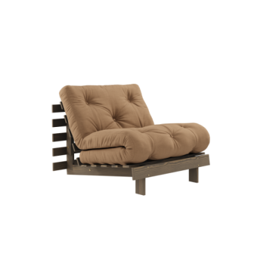 Canapé-lit Roots Carob Brun 90 X 200 Matelas Mocca 90 X 200