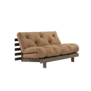 Canapé-lit Roots Carob Brun 140 X 200 Matelas Mocca