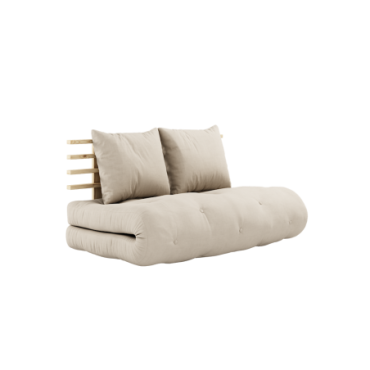 Futon Shin Sano Clear Laqué Matelas Shin Sano Beige