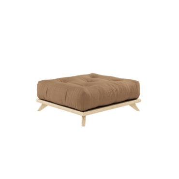 Tabouret Senza Clear Laqué Matelas Mocca