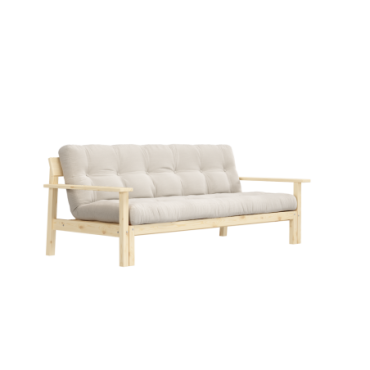 Canapé-lit Unwind Clear Laqué Matelas Mixte 5 Couches Ivoire