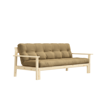 Canapé-lit Unwind Clear Laqué Matelas Mixte 5 Couches Blé Beige