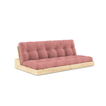 Futon Base Clear Matelas Rose Sorbet