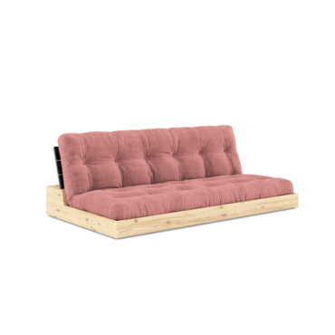 Futon Base Black Night Matelas Rose Sorbet