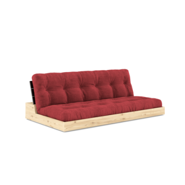 Futon Base Black Night Matelas Rouge Rubis