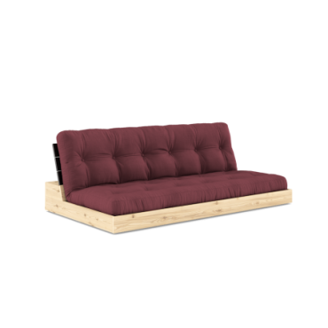 Futon Base Black Night Matelas Bordeaux