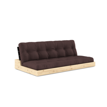 Futon Base Black Night Matelas Brun