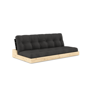 Futon Base Black Night Matelas Gris Foncé