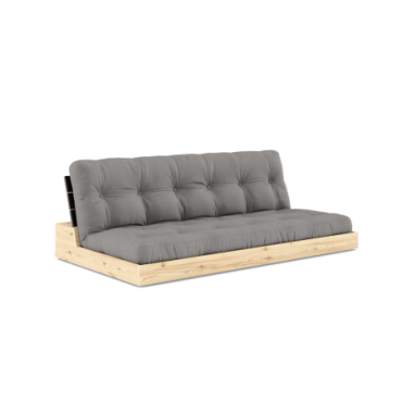 Futon Base Black Night Matelas Gris