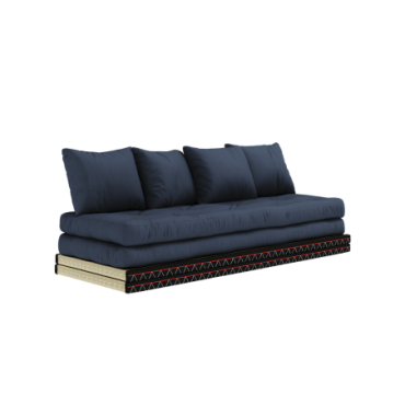 Futon Chico Navy A. 2 Tatami 80 X 200 2 Matelas Navy