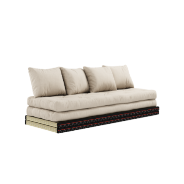 Futon Chico Beige 2 Tatami 80 X 200 2 Matelas Beige