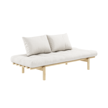 Daybed Pace Clear Laqué Matelas Mixte 4 Couches Naturel